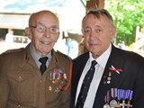 Stanisław Markut Weteran ll Wojny Światowej (od lewej) systematyczny uczestnik Dorocznych Pielgrzymek celebruje 100-lecie Urodzin w 2020 roku